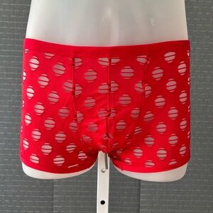Men's Red Cutout Boxer Briefs